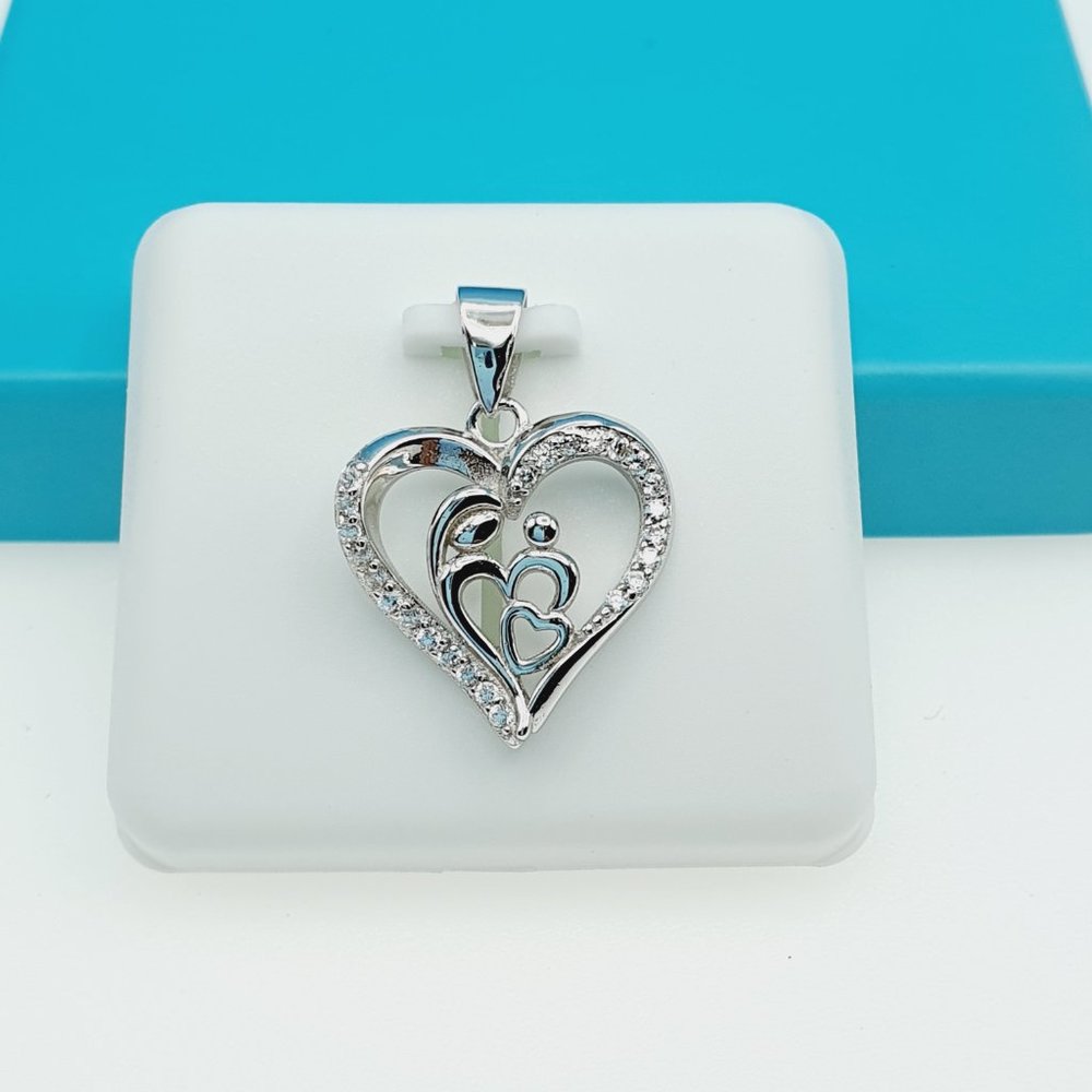 "925 Sterling Silver CZ Beautiful Pendant for Women, 1USPAR4017 - Picture 2 of 11